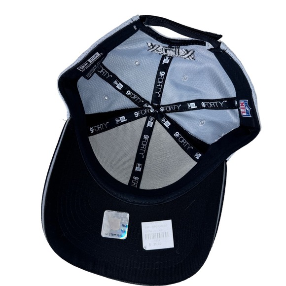 New Era 9FORTY Seattle Seahawks NFC Conference Champions Cap Black White OS NEW - Picture 9 of 10